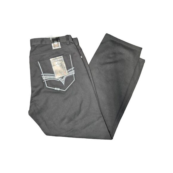 Young Rich & Famous Other - Young Rich & Famous NEW TAGS Black Straight Leg Jeans Men's Size 42 x 31